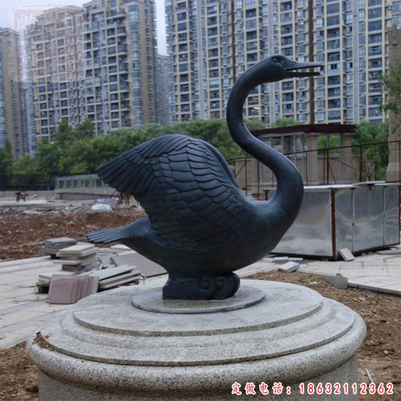 黑天鹅铜雕（1）