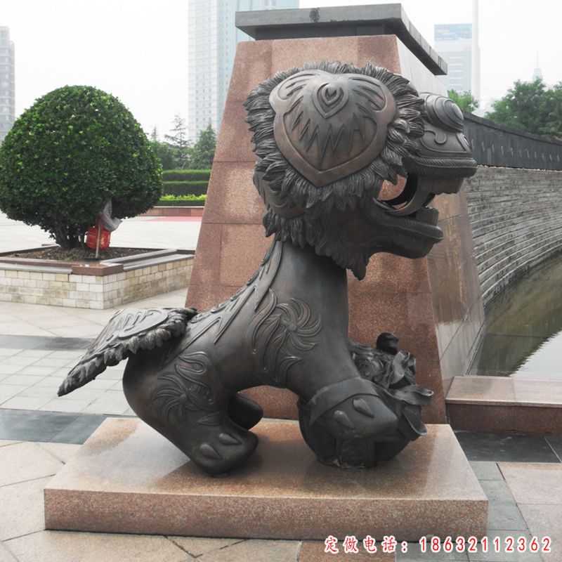小型狮子铜雕（1）