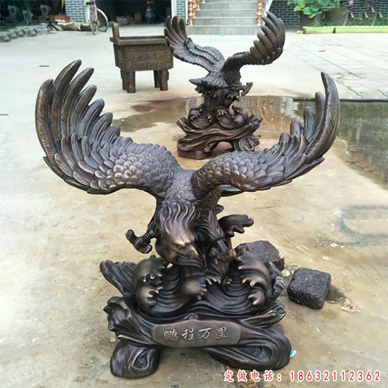 老鹰铜雕（1）