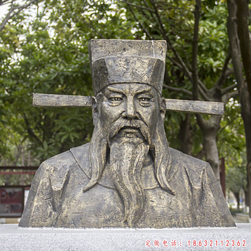 半身像包公铜雕（1）
