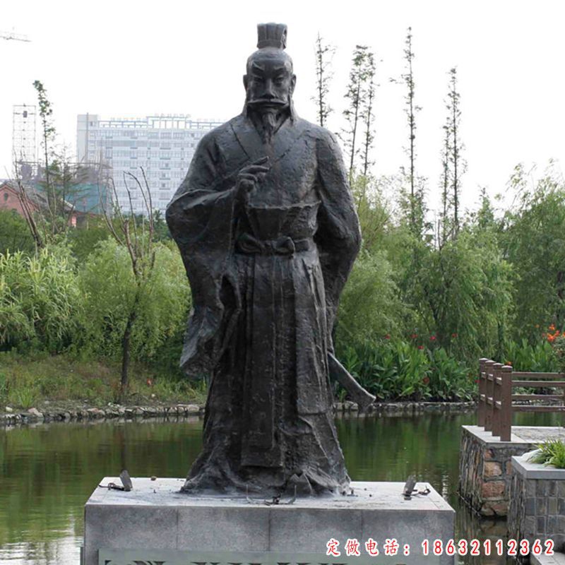 秦始皇人物铜雕（1）