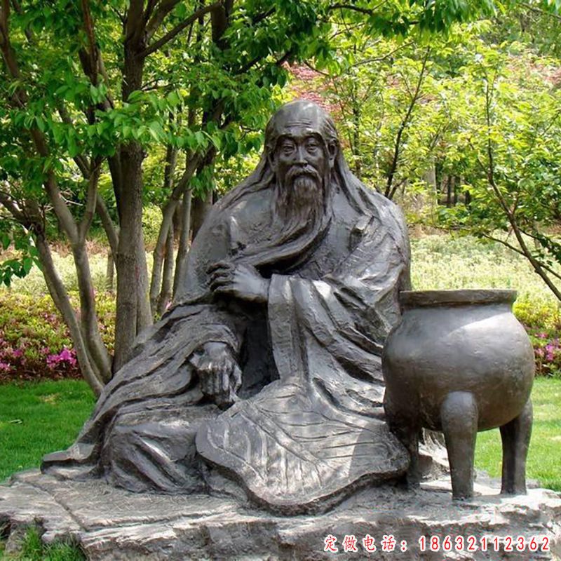华佗人物铜雕（1）