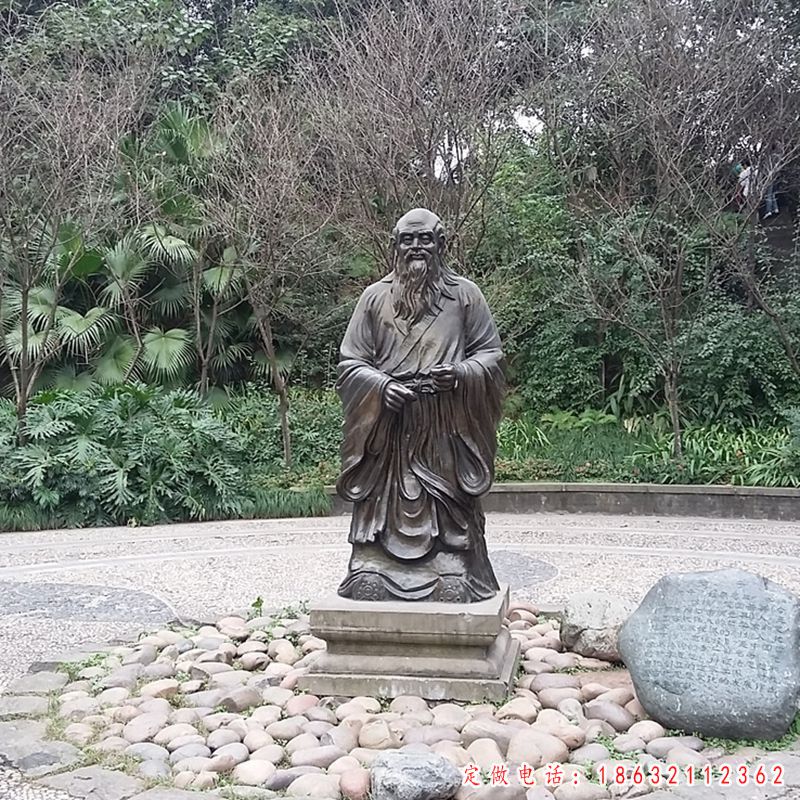 老子人物铜雕（1）