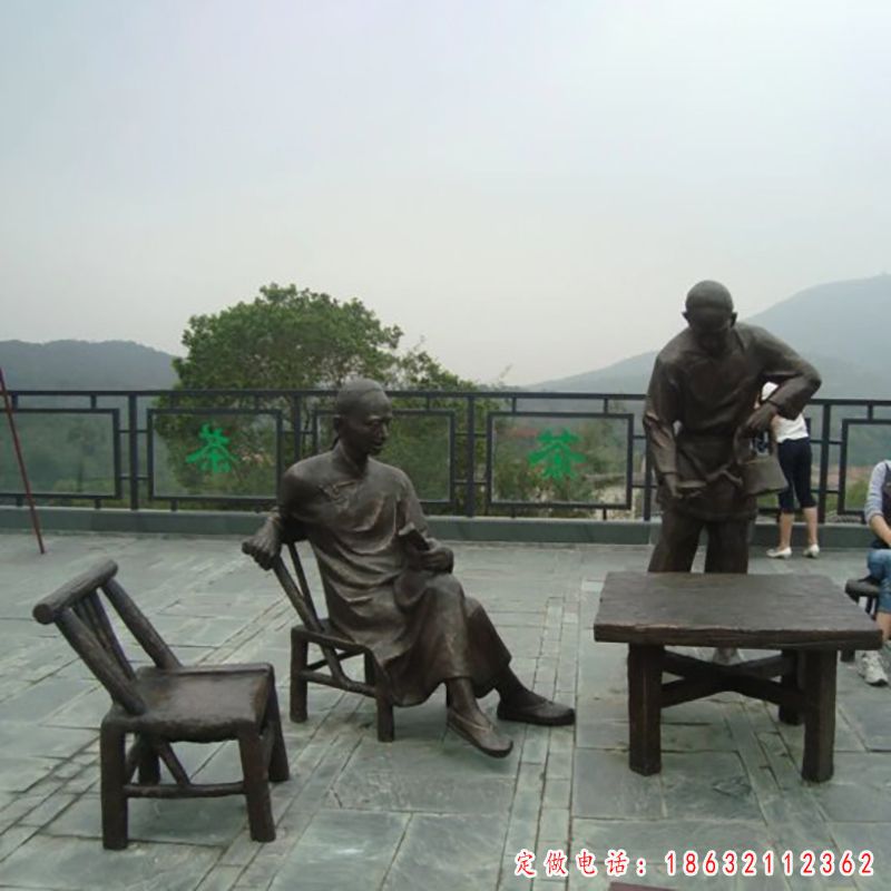 茶道艺术铜雕（4）