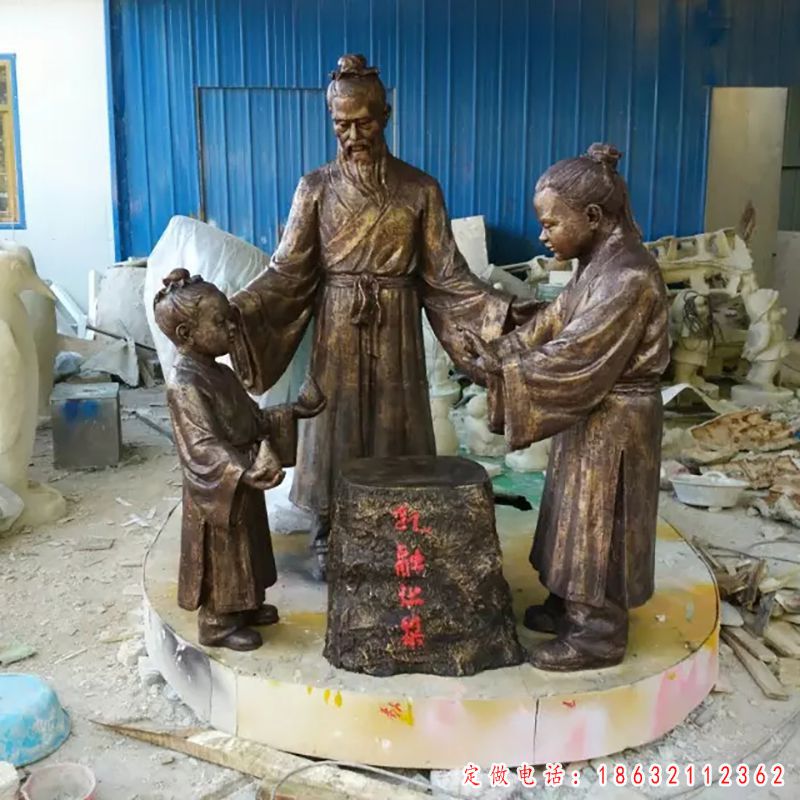 孔融让梨人物铜雕（1）