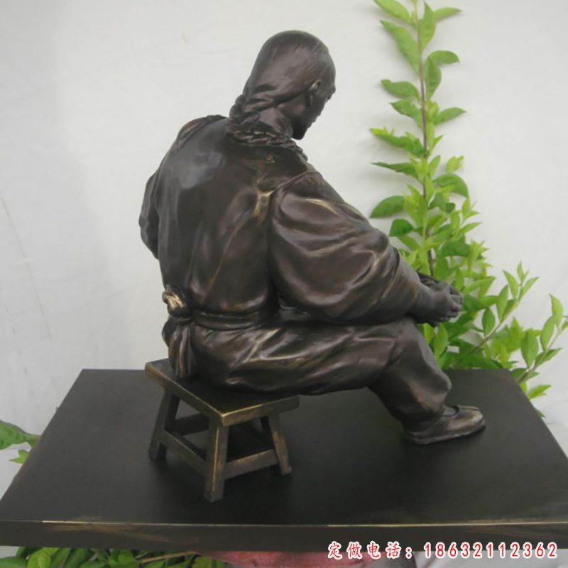 古代制药人物铜雕（1）