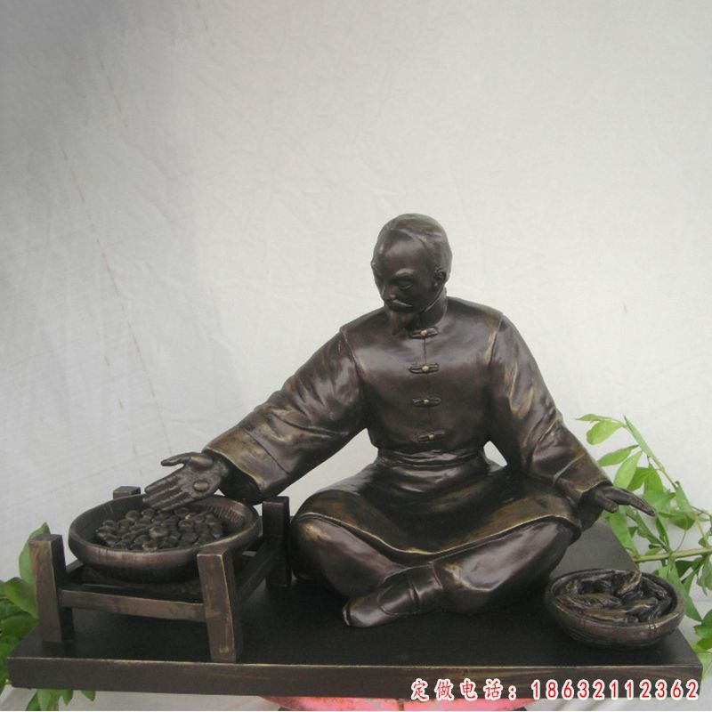古代制药人物铜雕（5）
