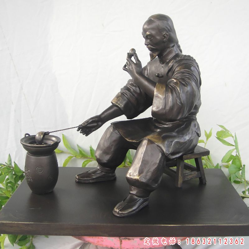 古代制药人物铜雕（9）