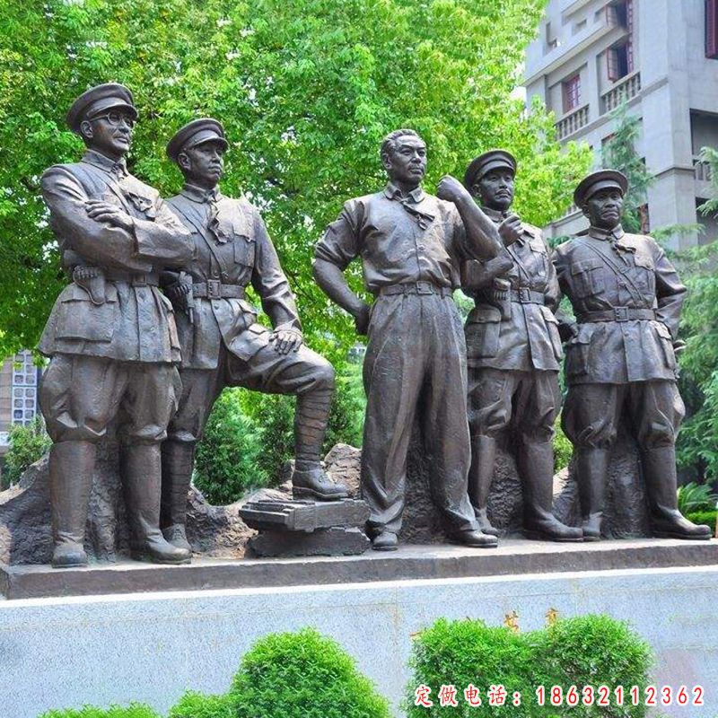十大元帅人物铜雕（5）