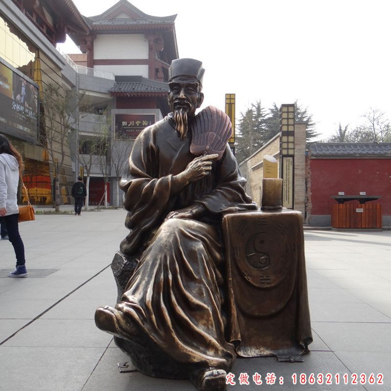 诸葛亮人物铜雕（3）
