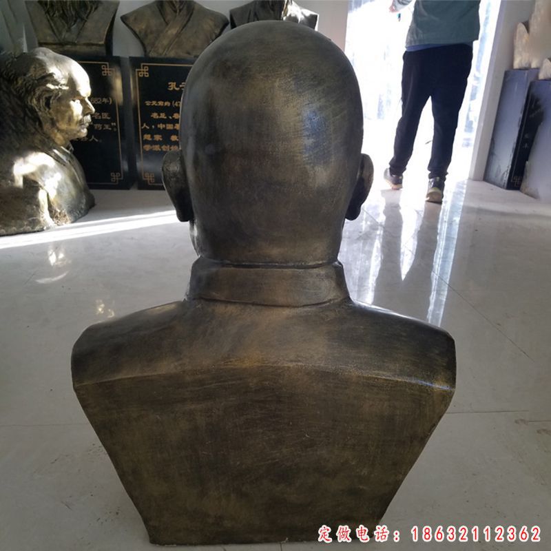 黄炎培胸像铜雕（3）