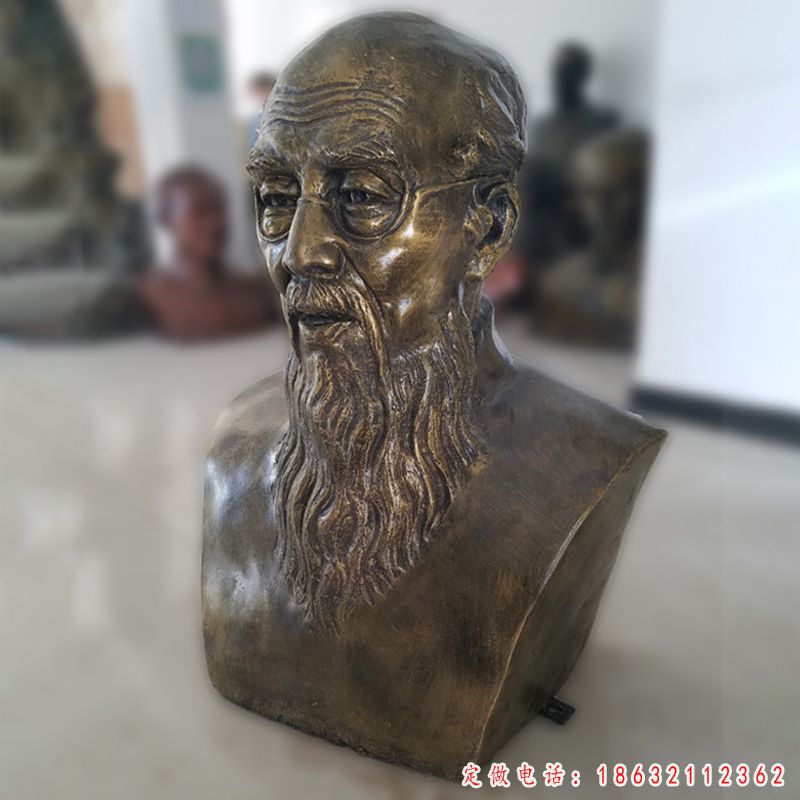齐白石胸像铜雕（2）