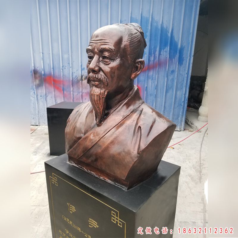 伊尹胸像铜雕（2）