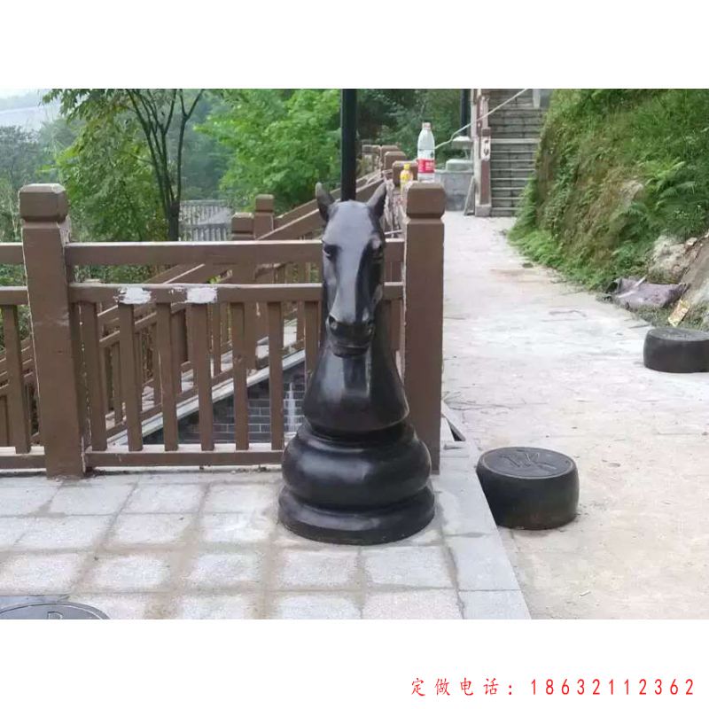 半身马铜雕（2）