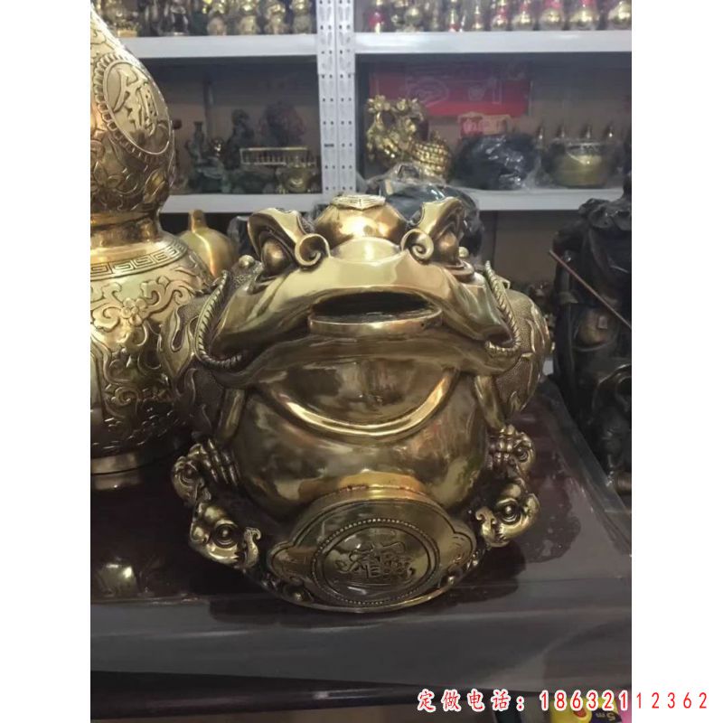 招财金蝉铜雕（1）