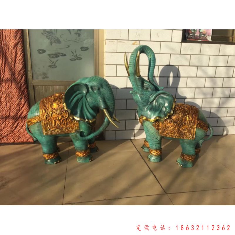 青铜小象铜雕（2）