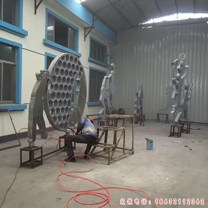 镂空高尔夫球雕塑（4）