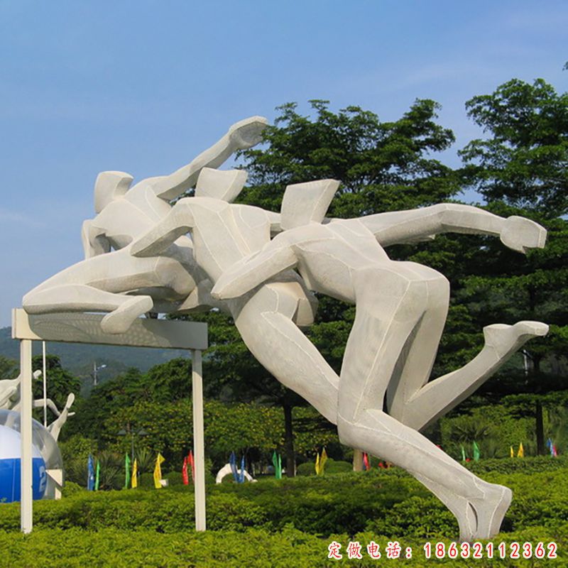跨栏运动雕塑（4）