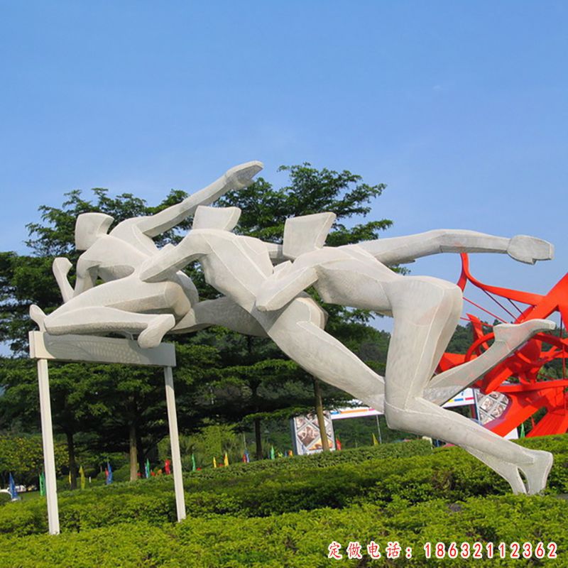 跨栏运动雕塑（3）