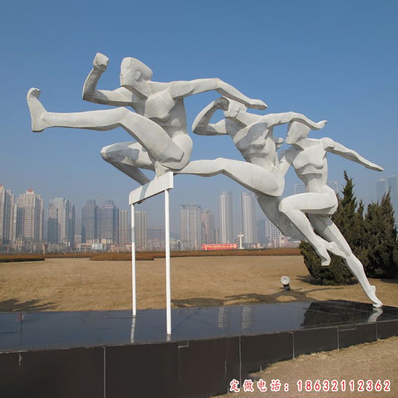跨栏运动雕塑（5）