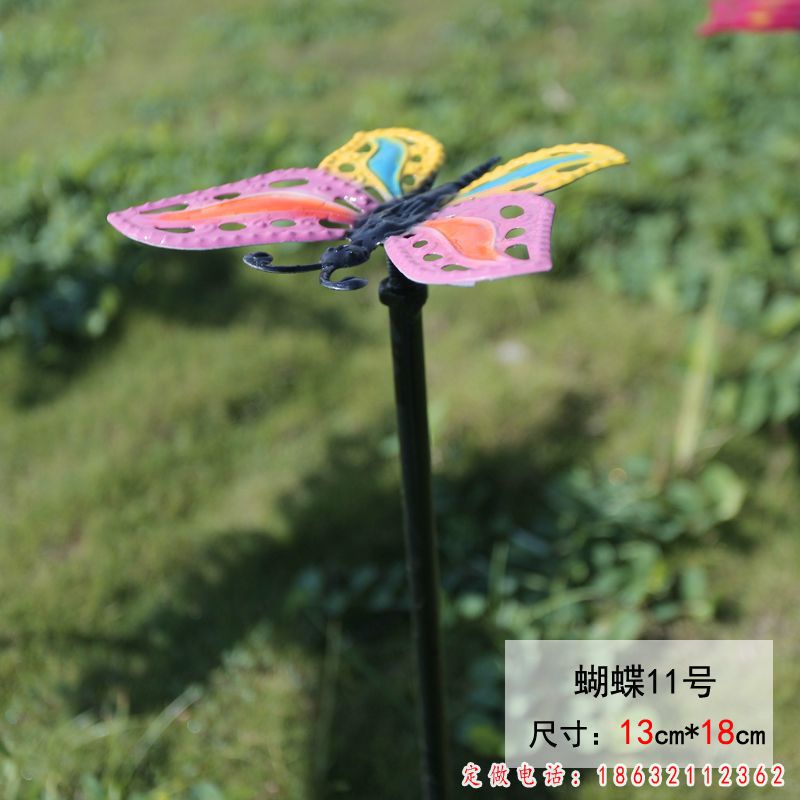 小型彩绘蝴蝶雕塑（11）