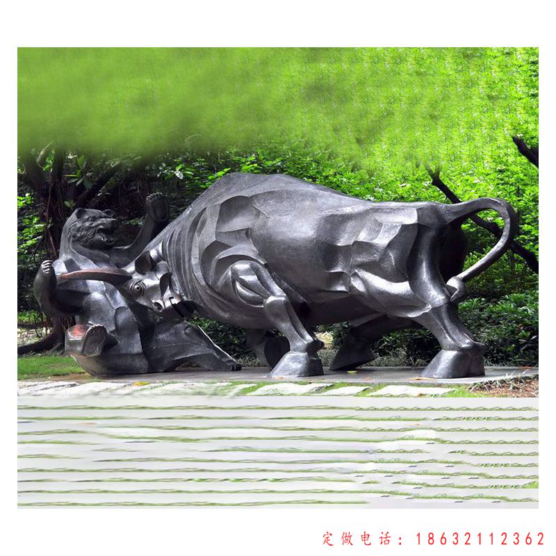不锈钢生肖牛雕塑（1）