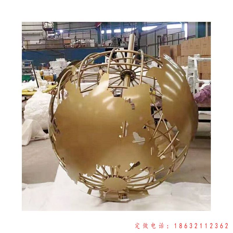 地球仪不锈钢雕塑（2）