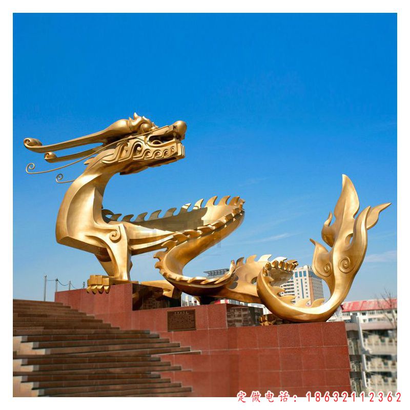 不锈钢金龙雕塑（1）