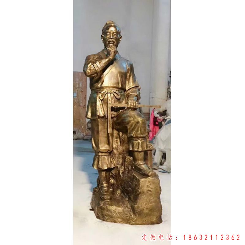 鲁班人物铜雕（1）