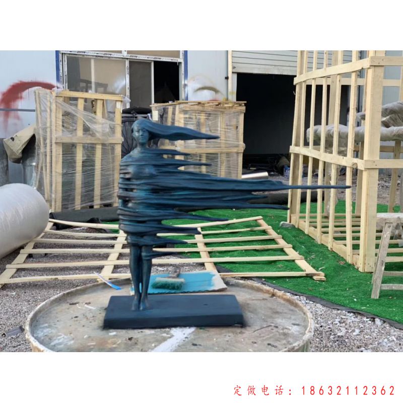 抽象美女铜雕（1）
