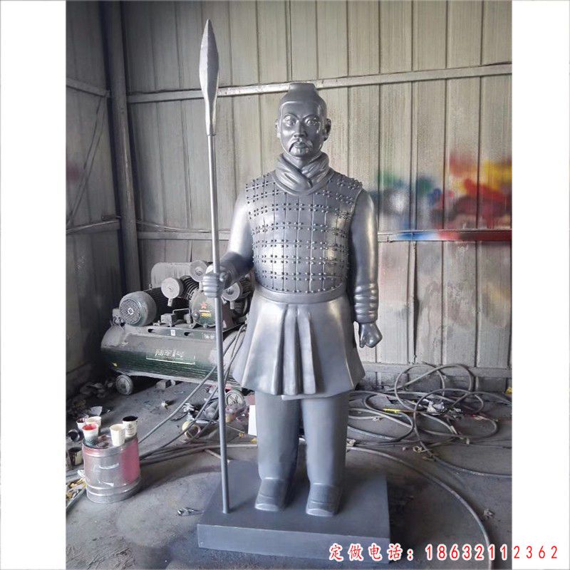 不锈钢兵马俑雕塑（1）