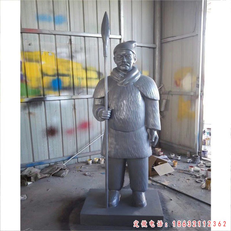 不锈钢兵马俑雕塑（2）