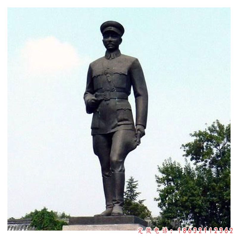 国民革命将领张学良铜雕（1）