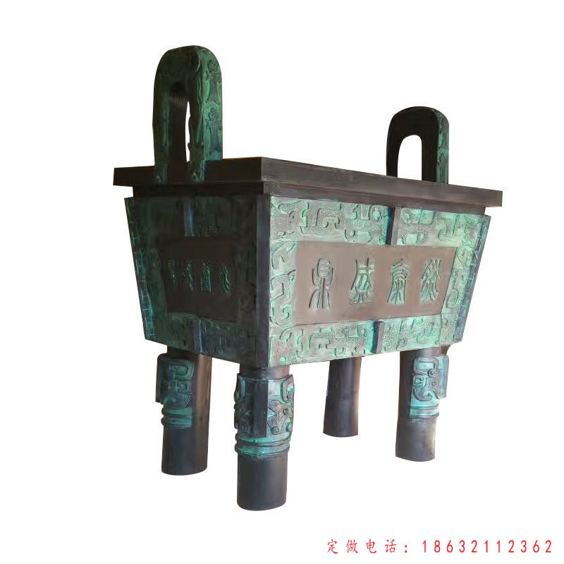 四足青铜鼎雕塑 （1）