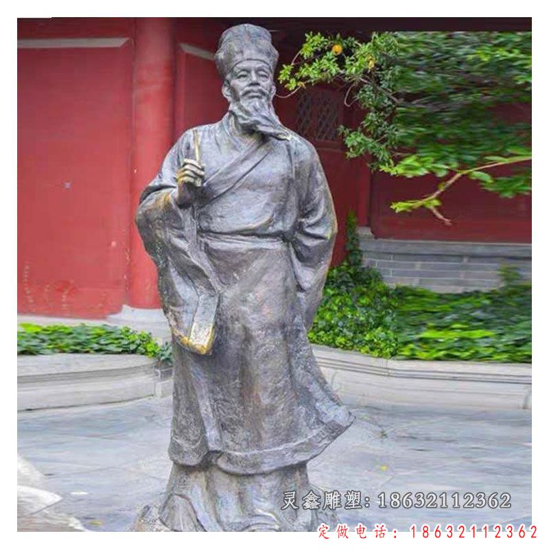 北宋文学家苏轼铜雕（1）