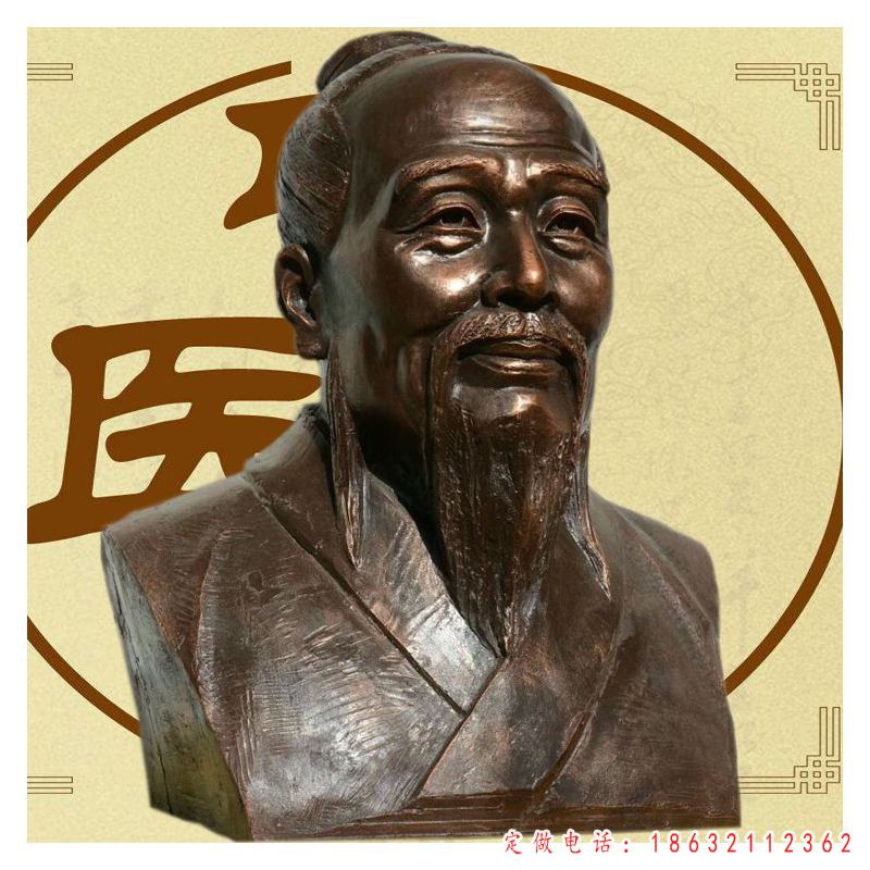 扁鹊古代人物景观铜雕（1）