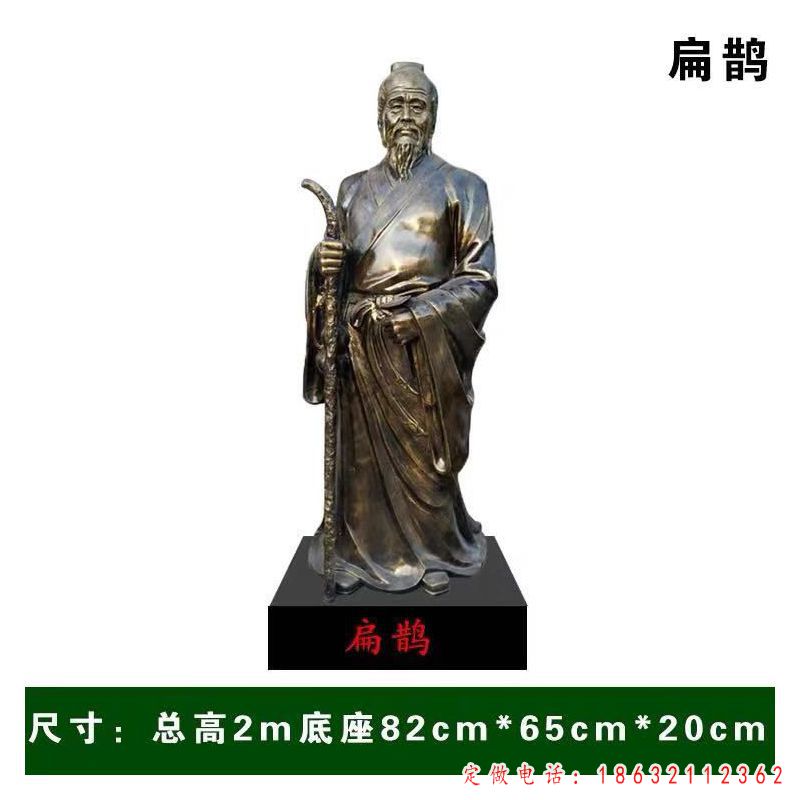 扁鹊名医景观铜雕（1）