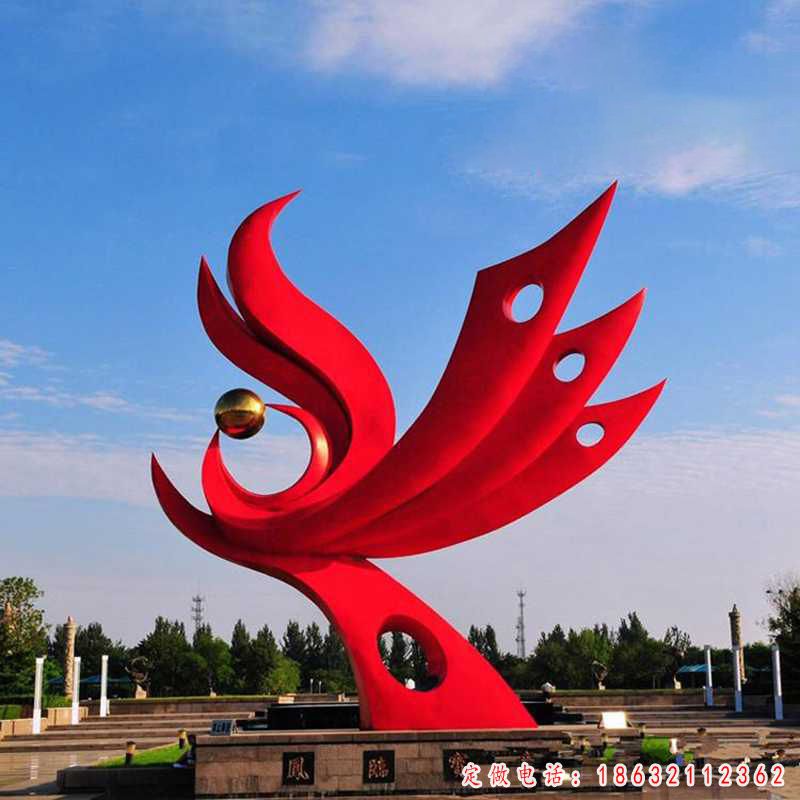 户外凤凰动物景观雕塑 （1）