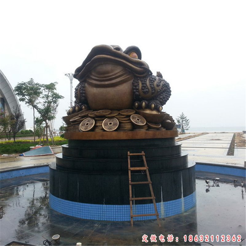 招财金蟾喷泉景观铜雕（1）