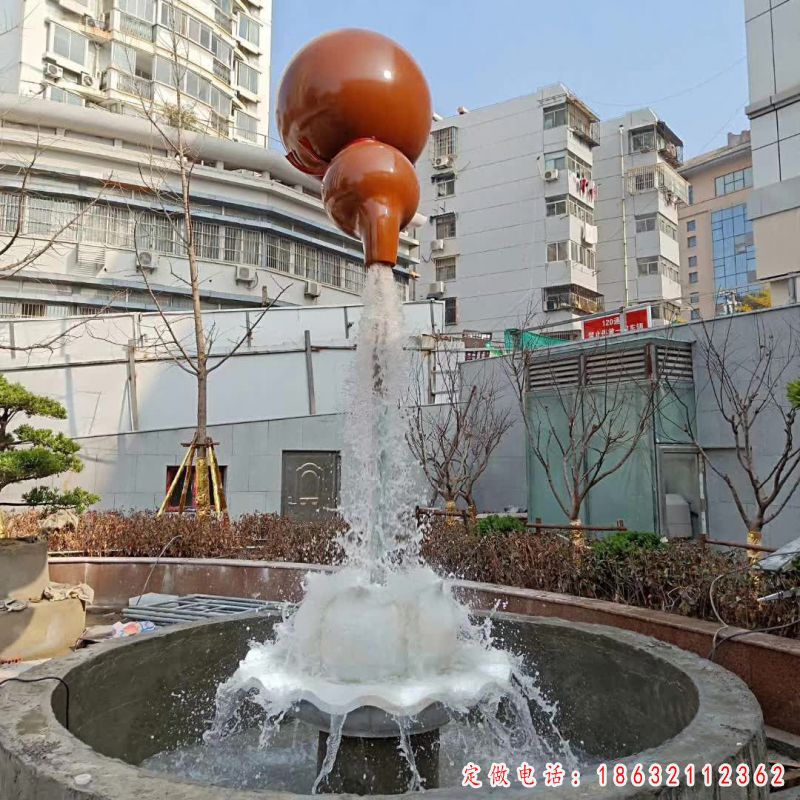 葫芦喷泉城市景观铜雕（1）