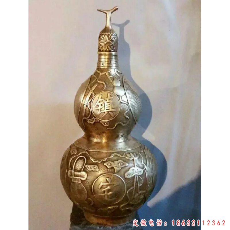 镇宅葫芦公园景观铜雕（1）