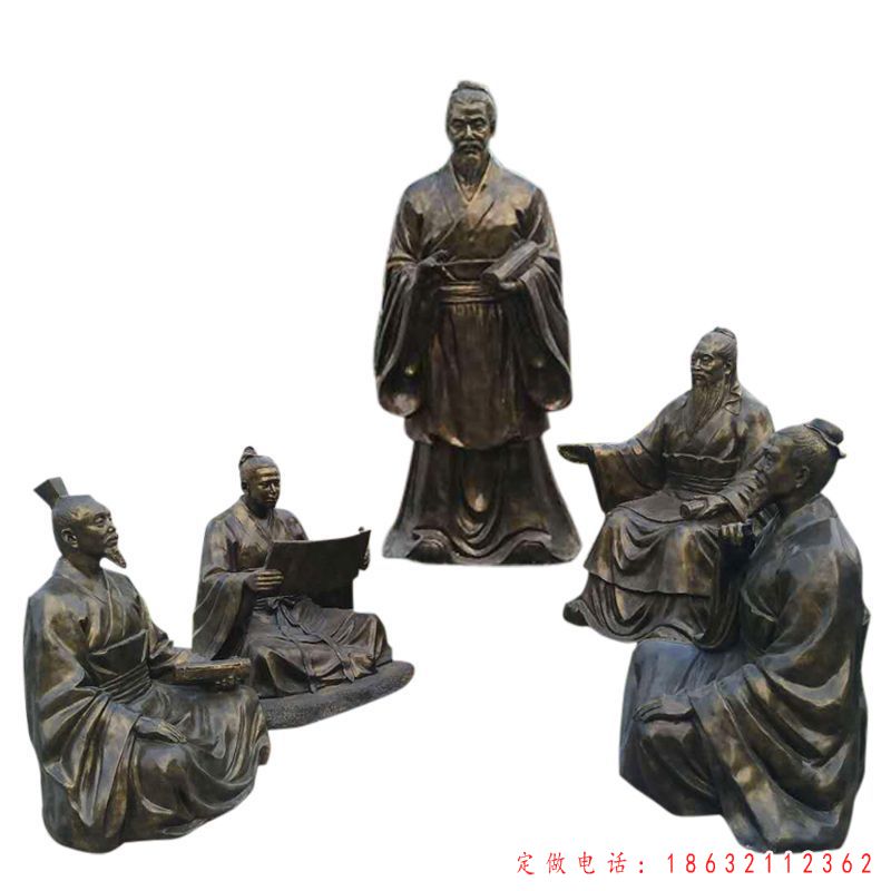孔子讲学标志景观铜雕（1）
