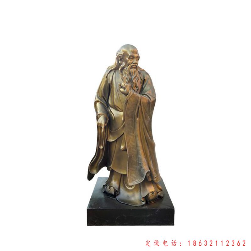 古代老子人物标志铜雕（1）