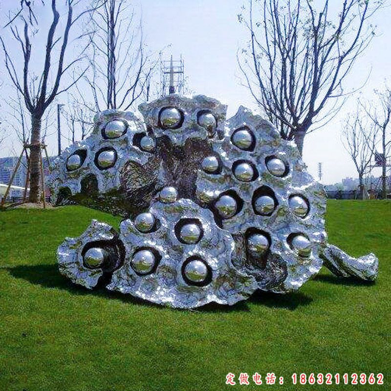 不锈钢莲蓬标志景观雕塑 （1）