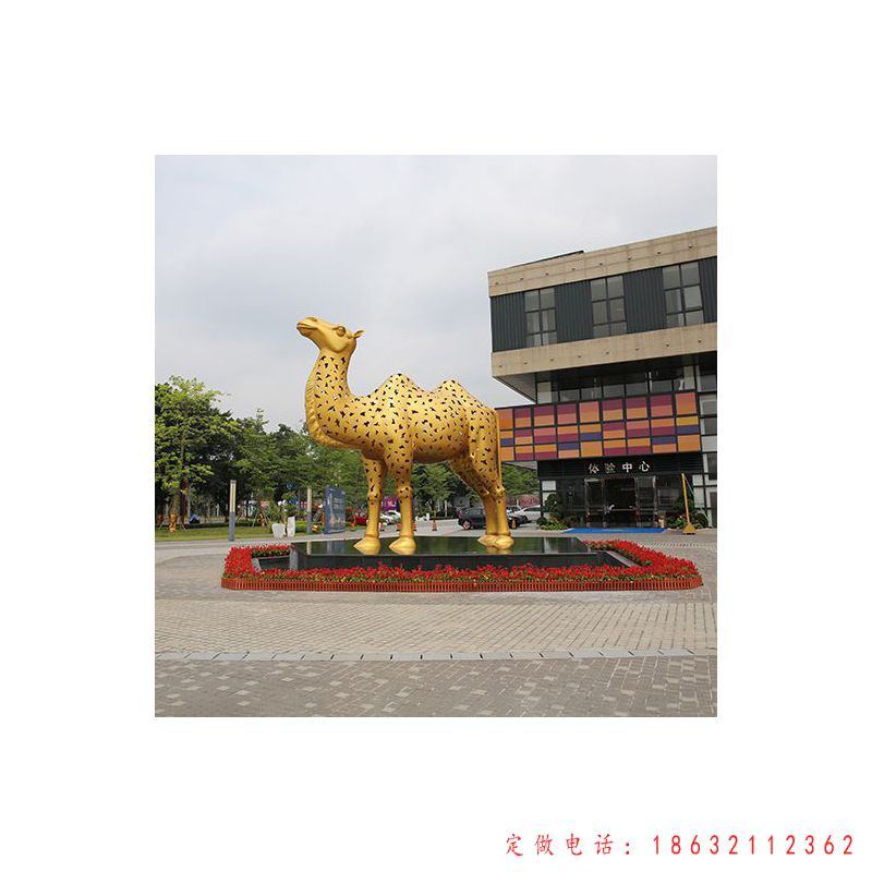 不锈钢骆驼标志景观雕塑 （1）