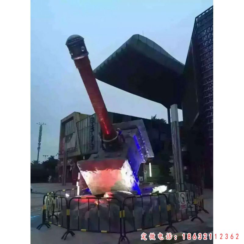 魔兽斧子城市景观铜雕 （1）