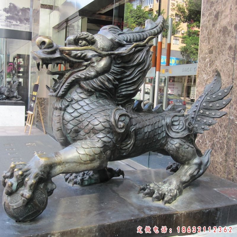 麒麟城市动物铜雕 （1）