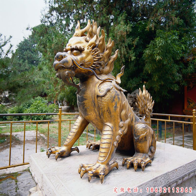 麒麟动物标志景观铜雕 （1）