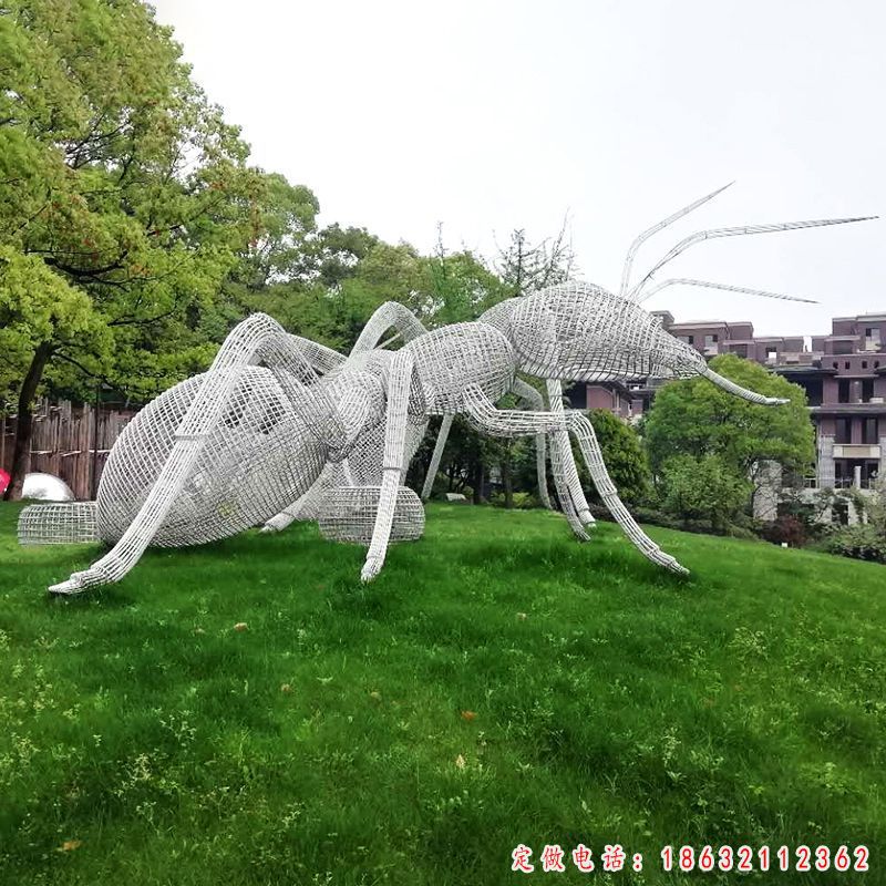 不锈钢园林蚂蚁动物景观雕塑 （1）