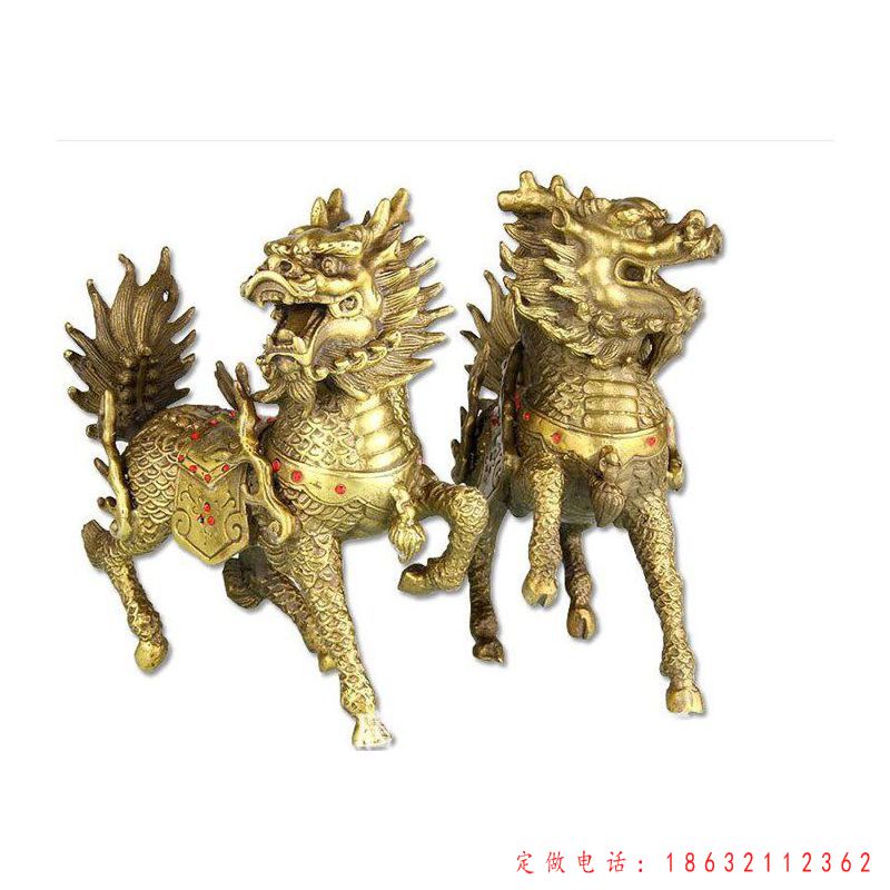 麒麟招财神兽动物铜雕（1）